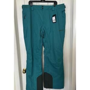Oakley Womens 2XL Jasmine Insulated Snowboard/Ski Pants Green Lake FOA500128-7BT